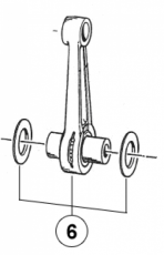 Pleuelkit 85/100ccm D.20 USA, # 18148,