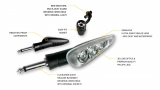 CLICK´N´RIDE  Ersatz LED Blinker mit Schnellverschluss, hinten links oder vorne rechts