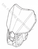 Lichtmaske TM moto 2020 ohne LED Scheinwerfereinsatz, # 67295.