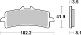 Bremsbeläge SBS 841RST Brembo M50 Sattel